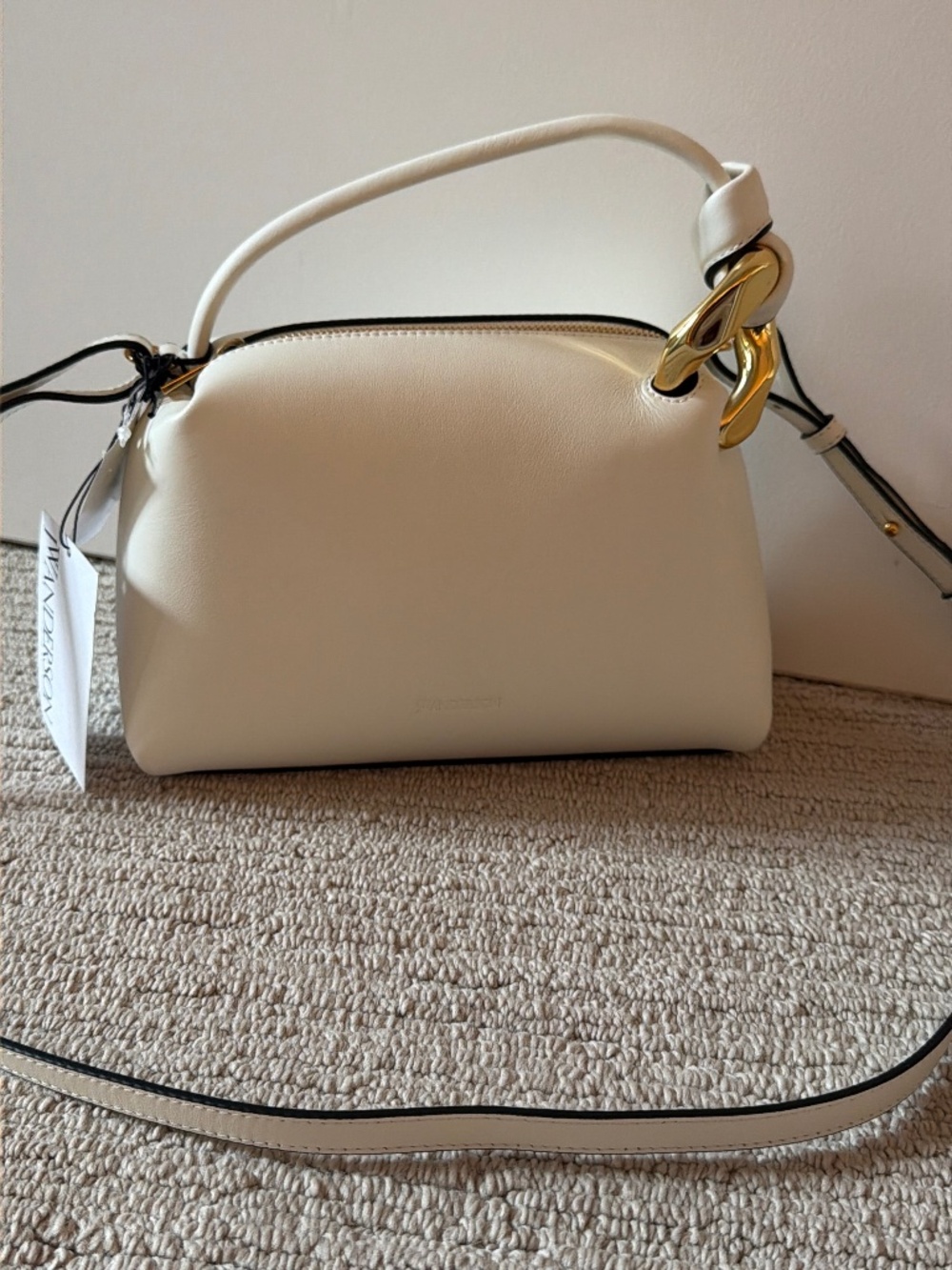 JW ANDERSON Gorgeous Cream Leather Corner Bag NWT $1,250!! - Picture 5 of 13